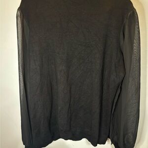 Adrianna Papell Black Knit Top